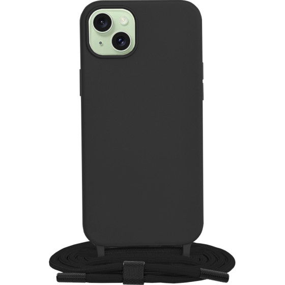 Techsuit - Crossbody Lanyard - iPhone 15 Plus - Black
