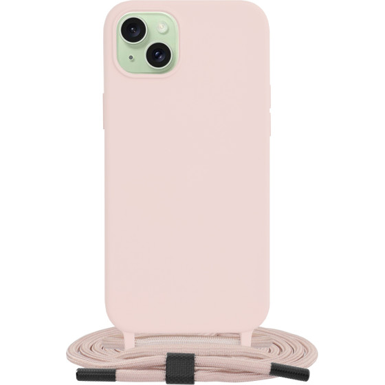 Techsuit - Crossbody Lanyard - iPhone 15 Plus - Pink