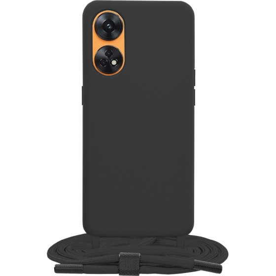 Techsuit - Crossbody Lanyard - Oppo Reno8 T - Black