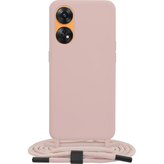 Techsuit - Crossbody Lanyard - Oppo Reno8 T - Pink