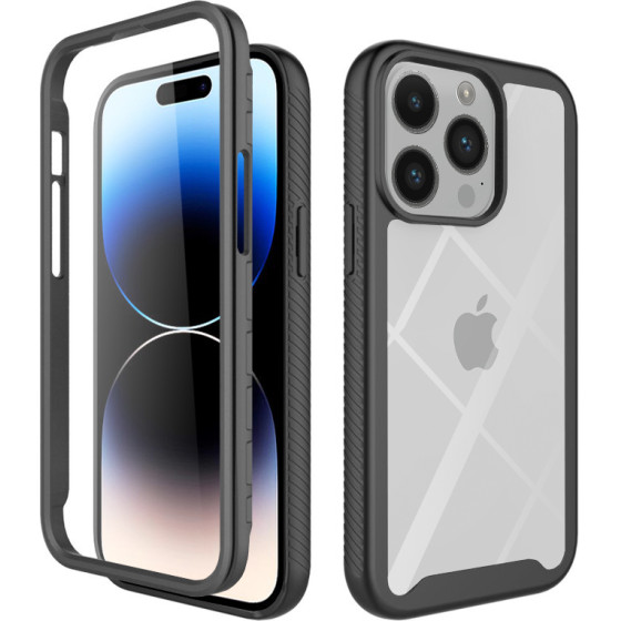 Techsuit - Defense360 Pro + Screen Protector - iPhone 14 Pro - Black