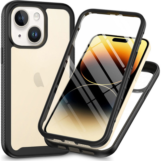 Techsuit - Defense360 Pro + Screen Protector - iPhone 15 Plus - Black