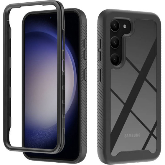 Techsuit - Defense360 Pro + Screen Protector - Samsung Galaxy S23 - Black