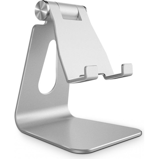Techsuit - Desk Holder (Z4a) - Folding Feature, for Phone, Tablet, max 8'' - Silver - (Z4A/SILVER)