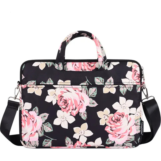 CanvasArtisan - Laptop Briefcase (H40-C22) - for 13-14 inch Devices, Zipper, Polyester - Black - (H40-C22;BLACK;13)
