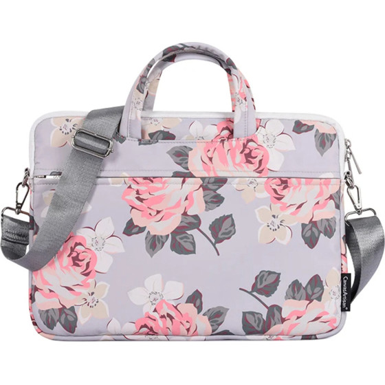 CanvasArtisan - Laptop Briefcase (H40-C22) - for 15-16 inch Devices, Zipper, Polyester - Gray - (H40-C22;GRAY;15)