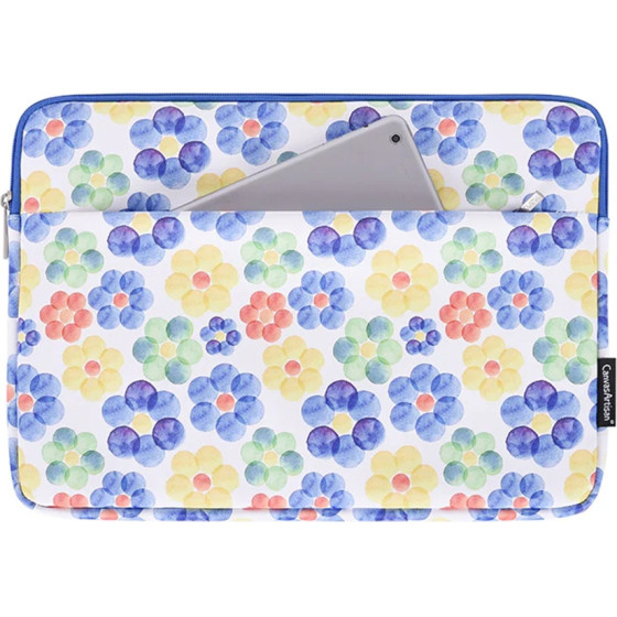 CanvasArtisan - Laptop Sleeve (G51-11) - for 13-14 inch Devices, Zipper, Eco Leather - Multicolour