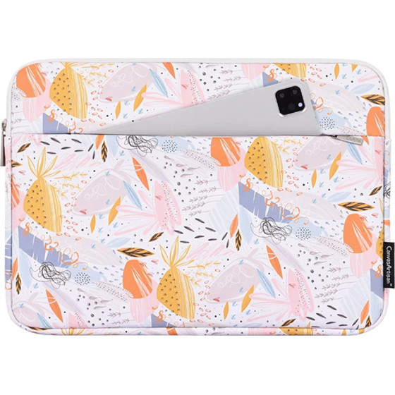 CanvasArtisan - Laptop Sleeve (G53-11) - for 13-14 inch Devices, Zipper, Eco Leather - Multicolour