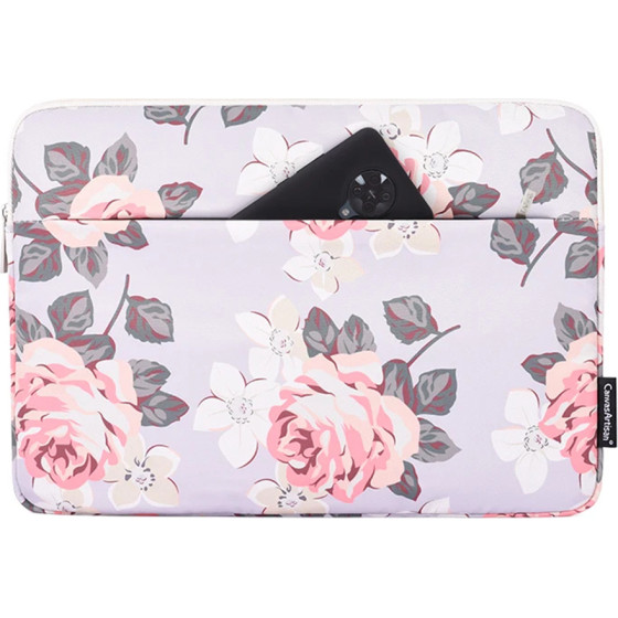 CanvasArtisan - Laptop Sleeve (H40-11) - for 13-14 inch Devices, Zipper, Polyester - Gray