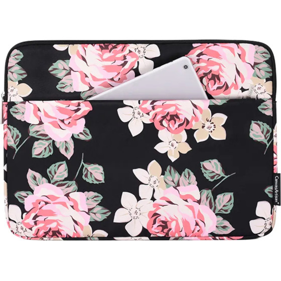 CanvasArtisan - Laptop Sleeve (H40-11) - for 15-16 inch Devices, Zipper, Polyester - Black