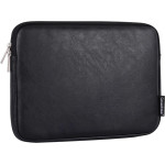 CanvasArtisan - Laptop Sleeve (L36-M01) - for 13-14 inch Devices, Zipper, Eco Leather - Black
