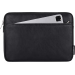 CanvasArtisan - Laptop Sleeve (L36-M06) - for 15-16 inch Devices, Zipper, Eco Leather - Black