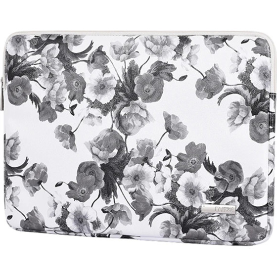 CanvasArtisan - Laptop Sleeve - for 13-14 inch Devices, Zipper, Polyester - Black / White - (G1-01)