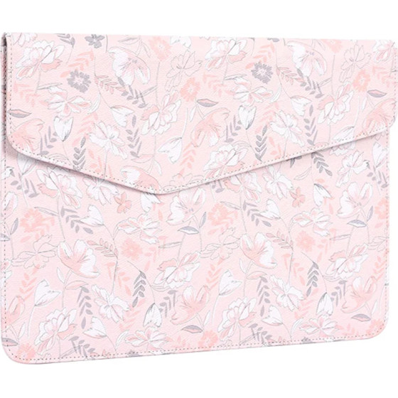 CanvasArtisan - Slim Laptop Sleeve (E4-P03) - for 13-14 inch Devices, Eco Leather - Pink
