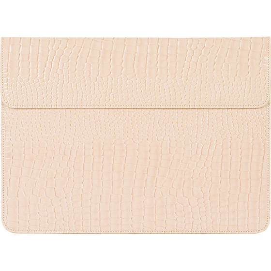 CanvasArtisan - Slim Laptop Sleeve (EL32-P01) - for 15-16 inch Devices, Eco Leather - Beige