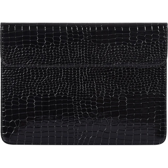 CanvasArtisan - Slim Laptop Sleeve (EL32-P01) - for 15-16 inch Devices, Eco Leather - Black