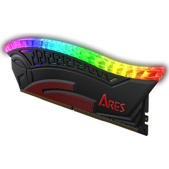 Dato - Computer Memory Ares Armor - for Desktop, DDR4, Gaming RAM, 16GB, 3200MHz, CL16 - Black - (AMRGB2G816G32K)