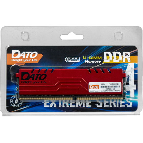 Dato - Computer Memory Extreme Series - for Desktop, Gaming RAM, 32GB, 3200MHz - Black - (EA32GB4DU32)