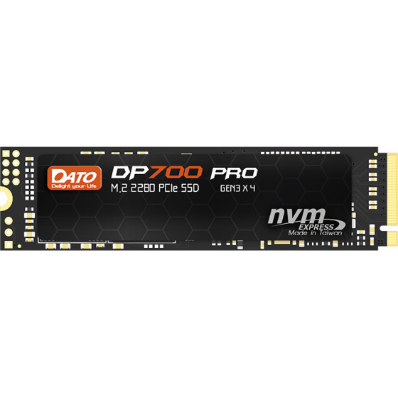 Dato - Internal Solid State Drive SSD - PCIe Gen3x4, 1TB, Interface PCIe Gen3x4, Up to 3300MB/s - Black - (DP700PSSD-1TB)