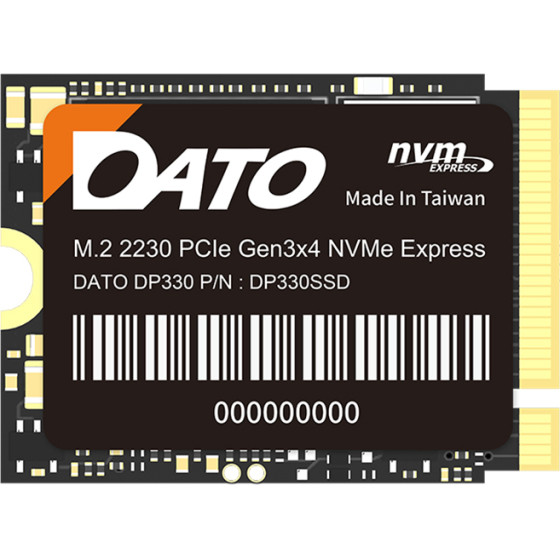 Dato - Internal Solid State Drive SSD DP330 - PCIe Gen3x4, 2TB, PC Interface PCIe Gen3x4, 2500MB/s - Black - (DP330SSD-2TB)