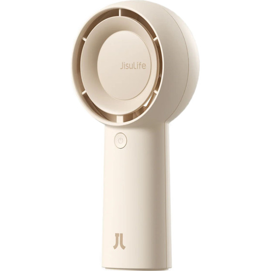 JisuLife - Premium Hand Fan Life5 Plus (FA43) - Portable, Type-C, 4000mAh, 5 Speeds - Earth Brown - (FA43;BROWN)