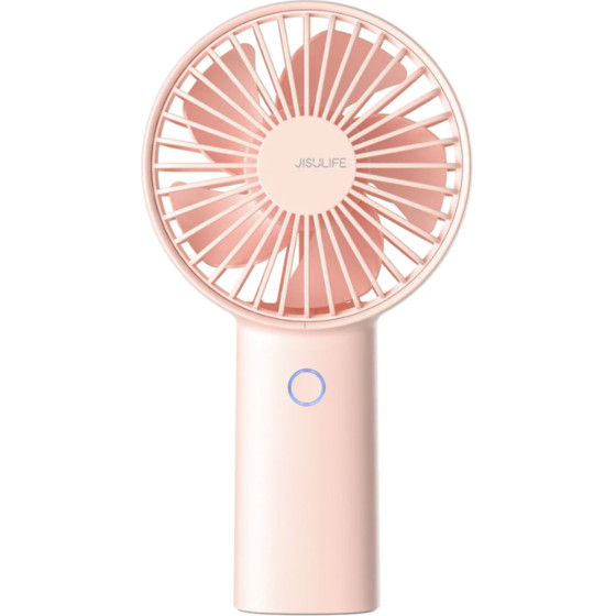 JisuLife - Premium Mini Hand Fan Life3 (F2B) - Portable, Ultra-Silent, Type-C, 3 Speeds, 4000mAh - Pink - (F2B;PINK)