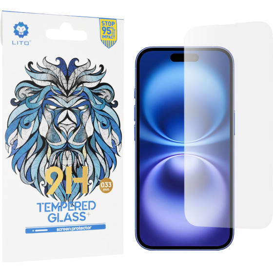 Lito - 2.5D Classic Glass - iPhone 16 - Clear