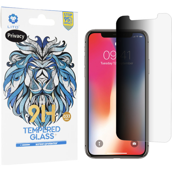 Lito - 2.5D Classic Glass - iPhone X / iPhone XS / iPhone 11 Pro - Privacy