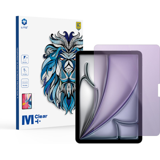 Lito - 2.5D Classic Glass Anti-Blue Light - iPad Air 11 (2024) / Air 11 (2025) - Clear