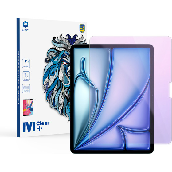 Lito - 2.5D Classic Glass Anti-Blue Light - iPad Air 13 (2024) / Air 13 (2025) - Clear