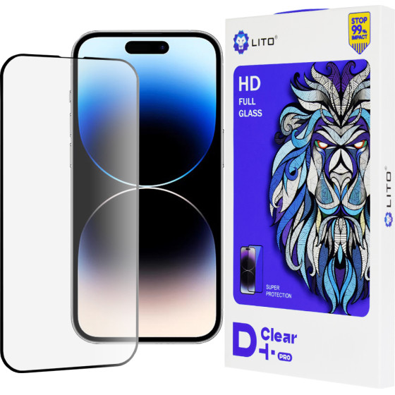 Lito - D+ Pro Clear - iPhone 14 Pro - Black