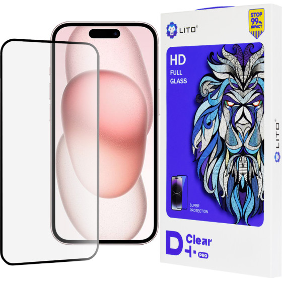 Lito - D+ Pro Clear - iPhone 15 - Black