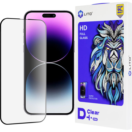 Lito - D+ Pro Clear - iPhone 14 Pro Max - Black
