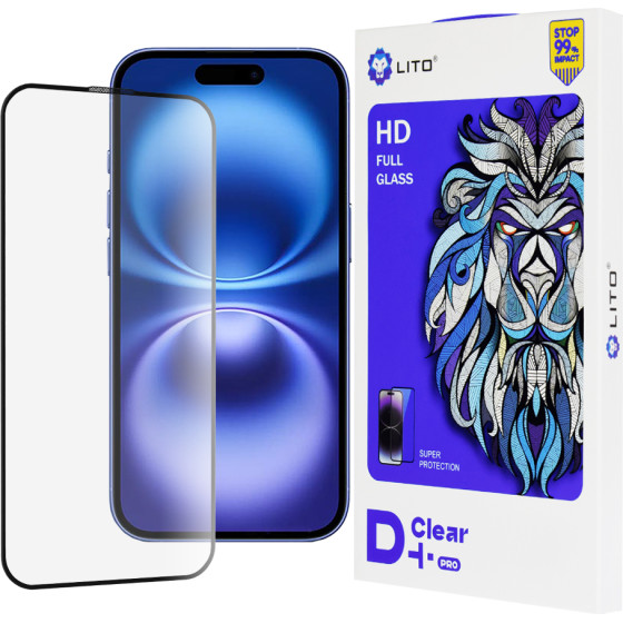 Lito - D+ Pro Clear - iPhone 16 - Black