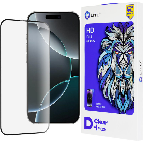 Lito - D+ Pro Clear - iPhone 16 Pro - Black