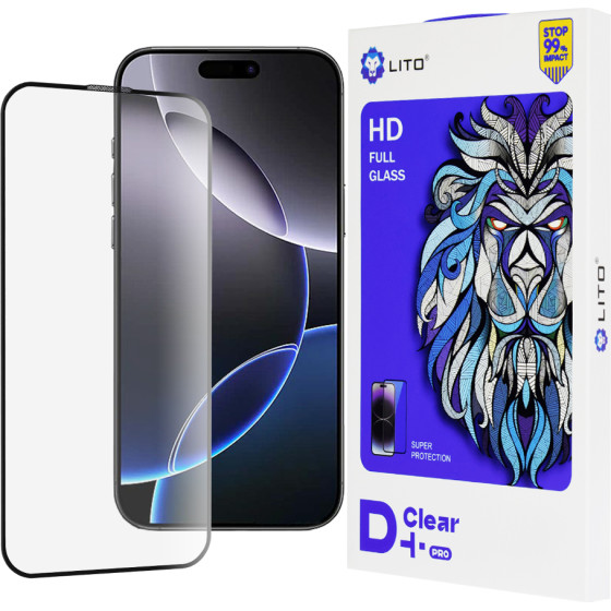 Lito - D+ Pro Clear - iPhone 16 Pro Max - Black