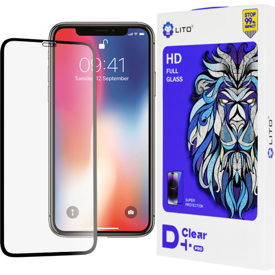 Lito - D+ Pro Clear - iPhone X / iPhone XS / iPhone 11 Pro - Black