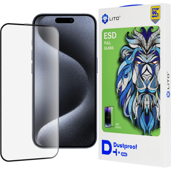 Lito - D+ Pro Dustproof - iPhone 15 Pro - Black