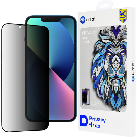 Lito - D+ Pro Privacy - iPhone 13 / iPhone 13 Pro / iPhone 14 - Black