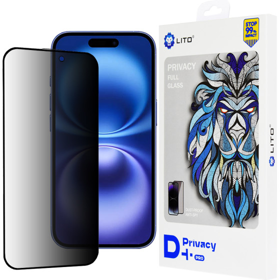 Lito - D+ Pro Privacy - iPhone 16 - Black