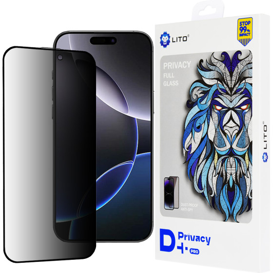 Lito - D+ Pro Privacy - iPhone 16 Pro Max - Black