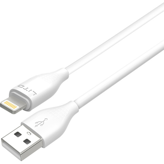 Lito - Data Cable (LD03) - USB to Lightning Fast Charging 60W, 1m - White - (LD03-3)