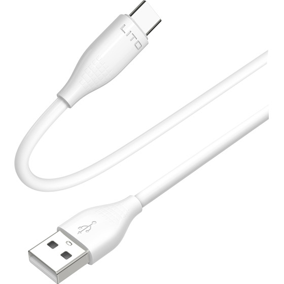 Lito - Data Cable (LD03) - USB to Micro-USB Fast Charging 60W, 1m - White - (LD03-1)