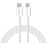 Lito - Data Cable (LD04) - Type-C to Type-C Fast Charging PD60W, 2m - White