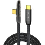 Lito - Data Cable (LD11) - Type-C to Type-C Fast Charging, Nylon Braided, Gold Plated Interface, Design, 1m - Black