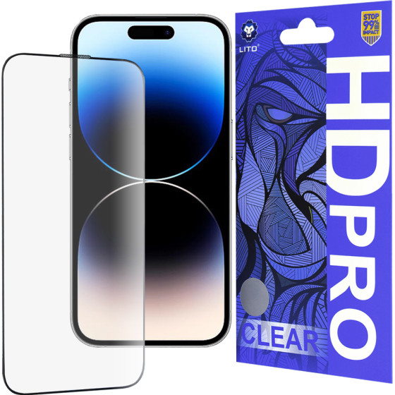 Lito - HD Pro Clear - iPhone 14 Pro - Black