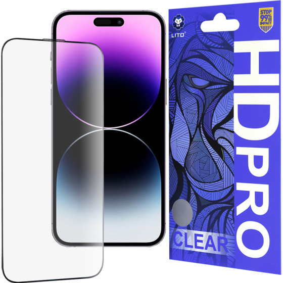 Lito - HD Pro Clear - iPhone 14 Pro Max - Black