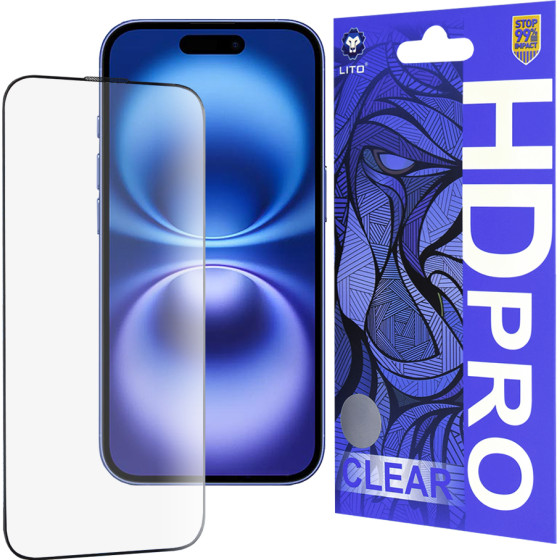 Lito - HD Pro Clear - iPhone 16 - Black