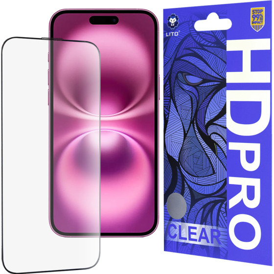 Lito - HD Pro Clear - iPhone 16 Plus - Black