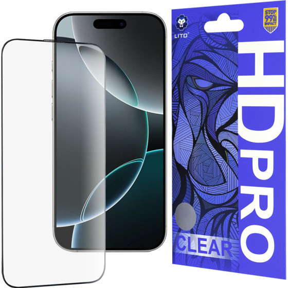Lito - HD Pro Clear - iPhone 16 Pro - Black